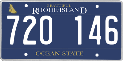 RI license plate 720146