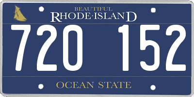 RI license plate 720152