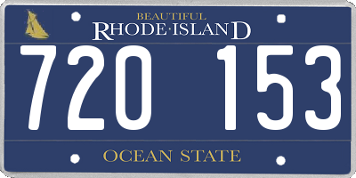 RI license plate 720153