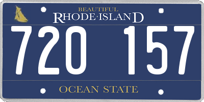RI license plate 720157