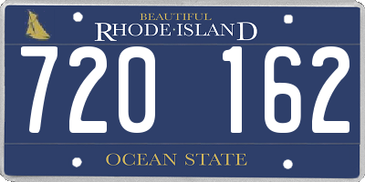 RI license plate 720162