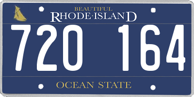 RI license plate 720164