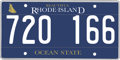 RI license plate 720166