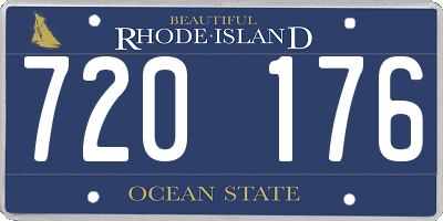 RI license plate 720176