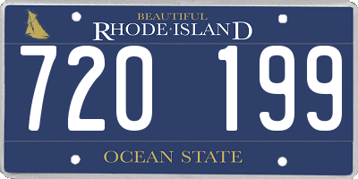 RI license plate 720199