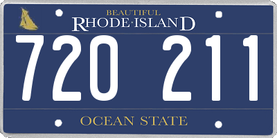 RI license plate 720211