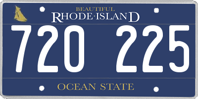 RI license plate 720225