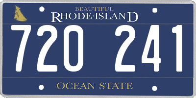 RI license plate 720241