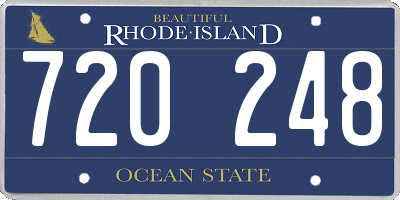 RI license plate 720248