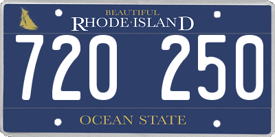 RI license plate 720250