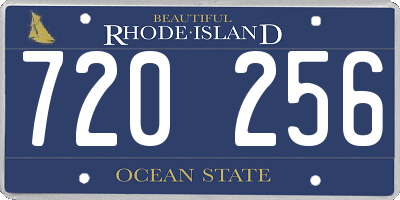 RI license plate 720256