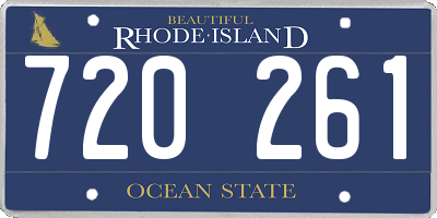 RI license plate 720261