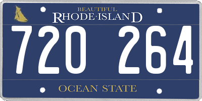RI license plate 720264