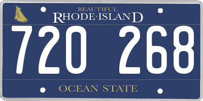RI license plate 720268