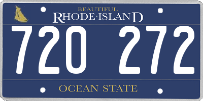 RI license plate 720272