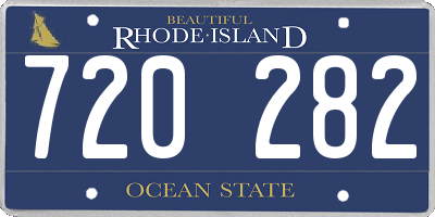 RI license plate 720282