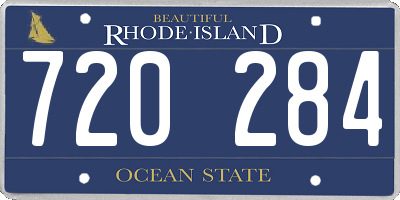 RI license plate 720284