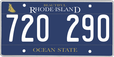 RI license plate 720290