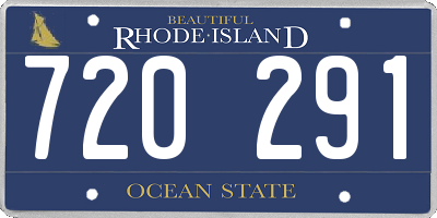 RI license plate 720291