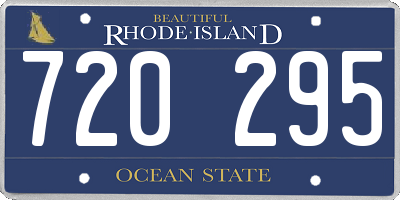RI license plate 720295
