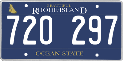 RI license plate 720297