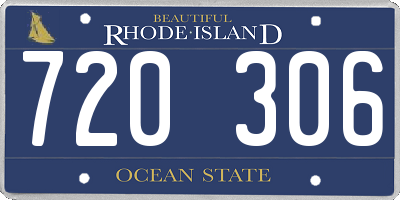 RI license plate 720306