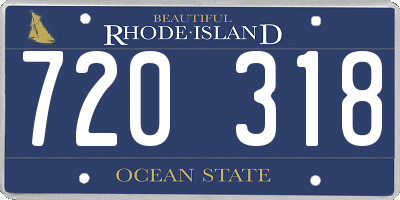 RI license plate 720318