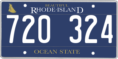 RI license plate 720324
