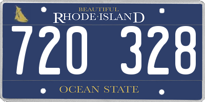 RI license plate 720328