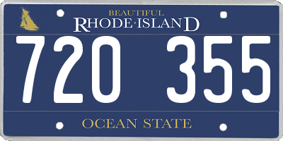 RI license plate 720355