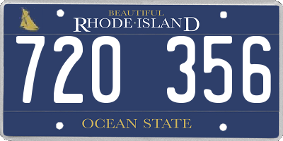 RI license plate 720356