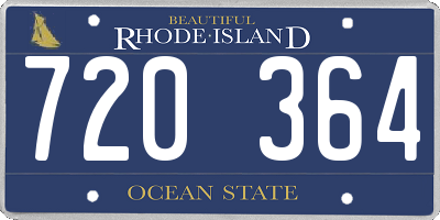 RI license plate 720364