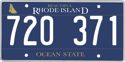 RI license plate 720371