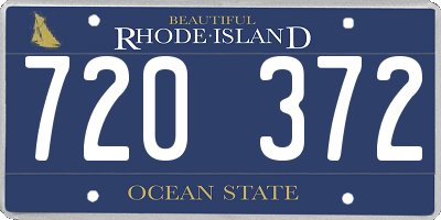 RI license plate 720372