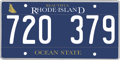 RI license plate 720379
