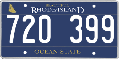 RI license plate 720399