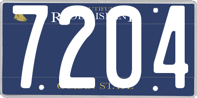 RI license plate 7204