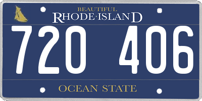 RI license plate 720406