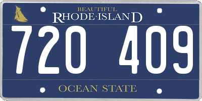 RI license plate 720409