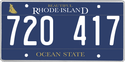 RI license plate 720417