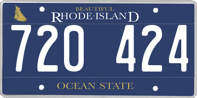 RI license plate 720424