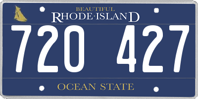 RI license plate 720427