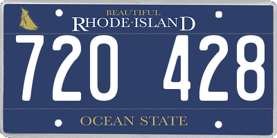 RI license plate 720428