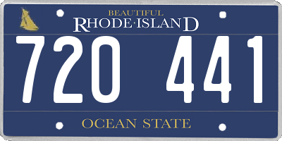 RI license plate 720441