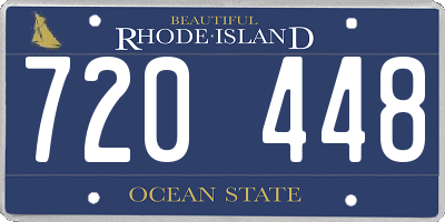 RI license plate 720448