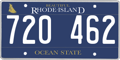 RI license plate 720462