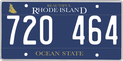 RI license plate 720464
