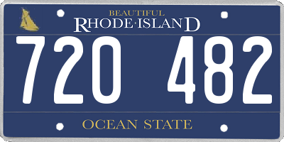 RI license plate 720482