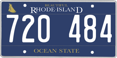 RI license plate 720484