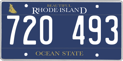 RI license plate 720493